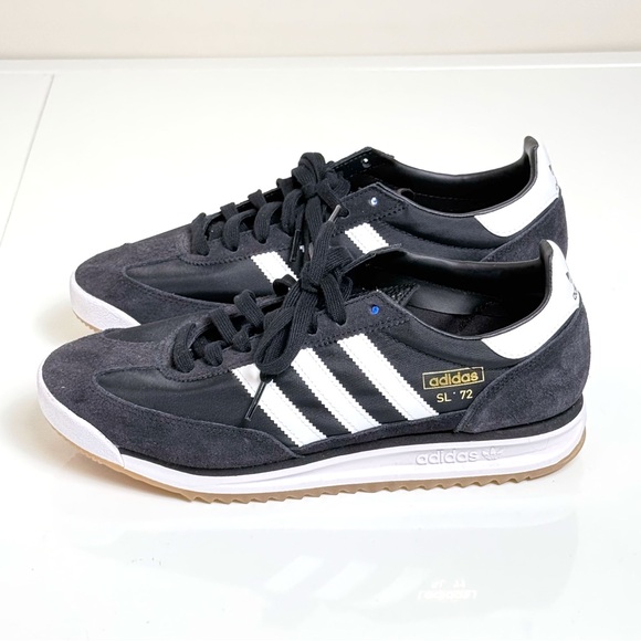 Adidas SL 72 RS Black/White size 9 men’s - Picture 5 of 9